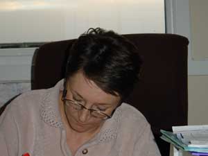 Angela working to recruit cleaners