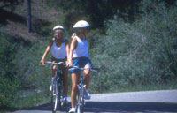 Women cycling